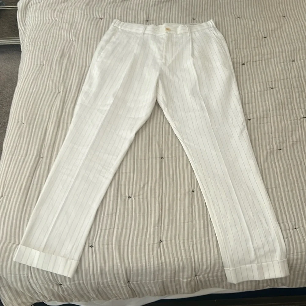 Men’s Banana Republic tailored slim fit 32S Linen pants